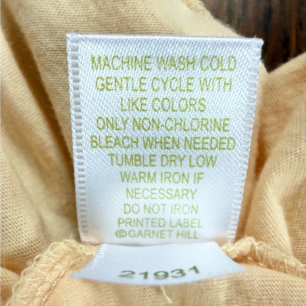 Garnet Hill Yellow Blouse - Picture 6 of 7